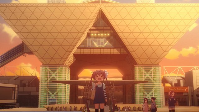 Huge inverted pyramid exhibition center